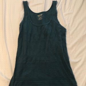 Mossimo Green Lace Detail Tank
